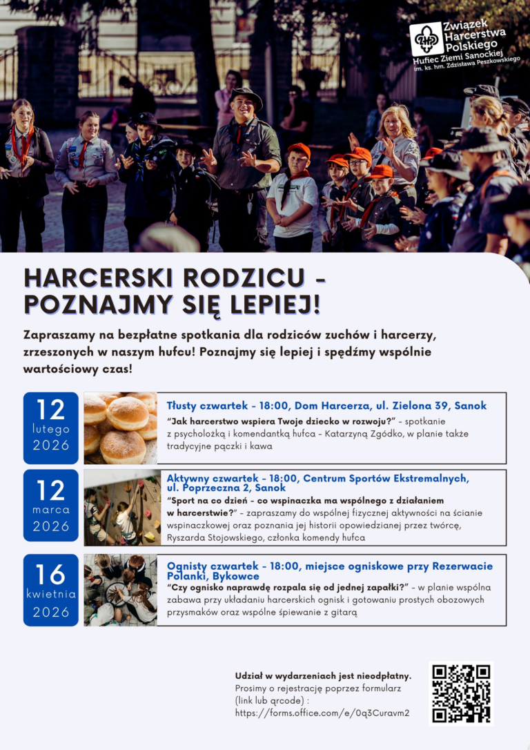 Harcerski rodzicu, poznajmy się lepiej!